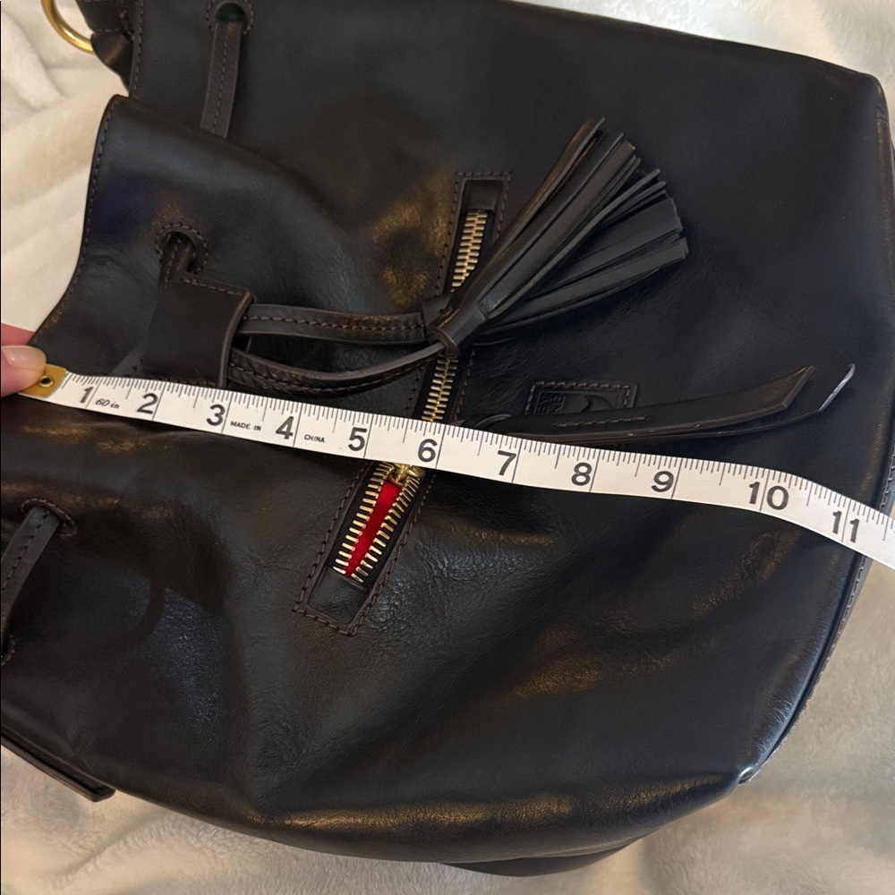 Dooney & Bourke Black Leather Bucket Bag - Picture 10 of 12